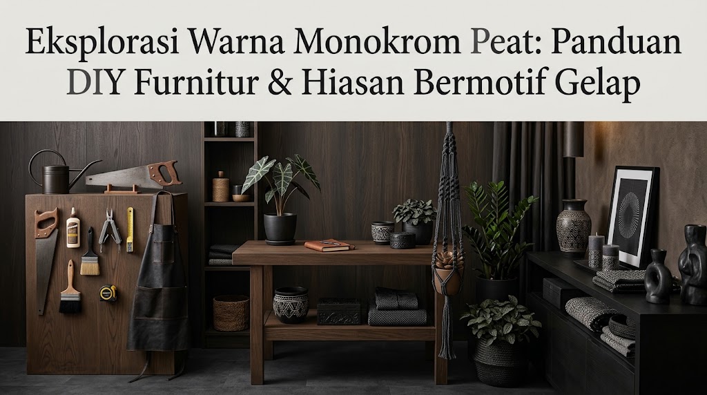 Eksplorasi Warna Monokrom Peat: Panduan DIY Furnitur &amp; Hiasan Bermotif Gelap